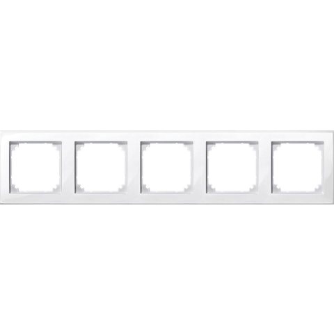 Merten 478519 Frame 5-voudig M-Smart Polar-wit (glanzend) 1 stuk(s)