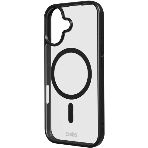 sbs mobile Cover Apple iPhone 17 Transparant, Zwart MagSafe compatible