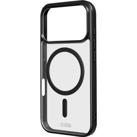 sbs mobile Cover Apple iPhone 17 Pro Transparant, Zwart MagSafe compatible