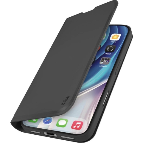 sbs mobile Wallet Smooth Flip cover Apple iPhone 17 Pro Zwart
