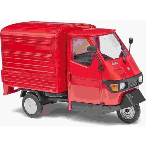 Busch 1/43 Piaggio Ape 50M - Rood