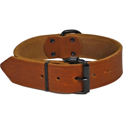 Halsband softleder 40mm/60cm cognac Gebr. de Boon - Gebr de boon
