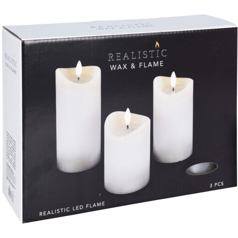 LED Kaarsen 3 Stuks Wit