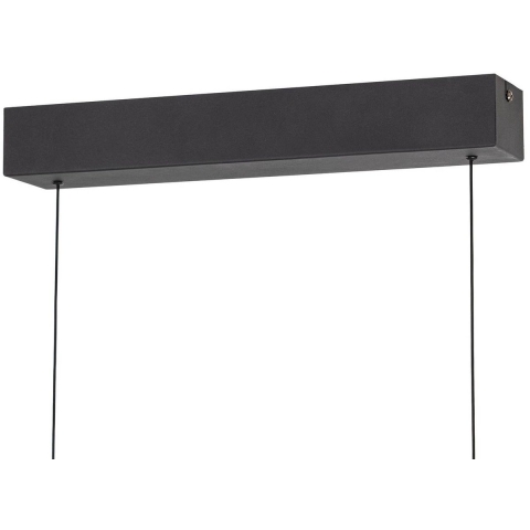 Lucande - Tarnin LED hanglamp, zwart/nikkel, 98 cm