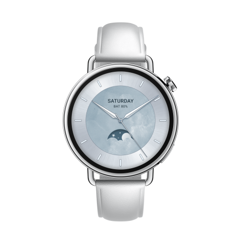 Xiaomi Watch S4 41mm Fluororubber Strap - White Smartwatch Wit