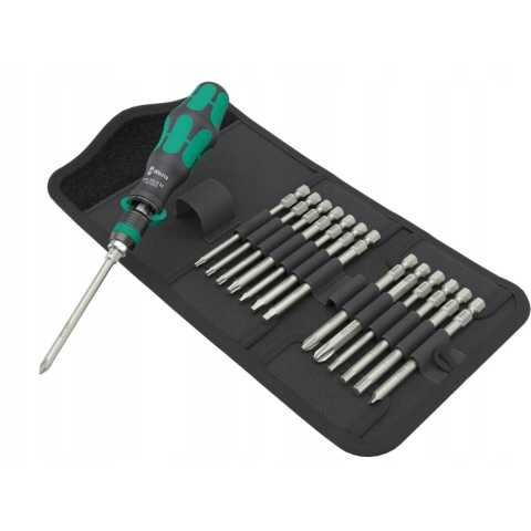 Wera 05051066001 15-delig Kraftform Kompakt 838 RA-R M Imperial Set 1 Schroevendraaierset