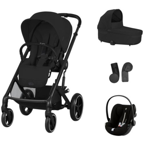 Kinderwagen Cybex Balios S Lux One Box Comfort Moon Black incl. Autostoel Cloud G&Adapterset