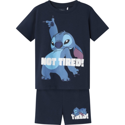 Name It Pyjama set - 2-delig - NmmArush - Stitch - Navy Blazer - Name It - 2 jaar (92) - Pyjama - Tweedelig