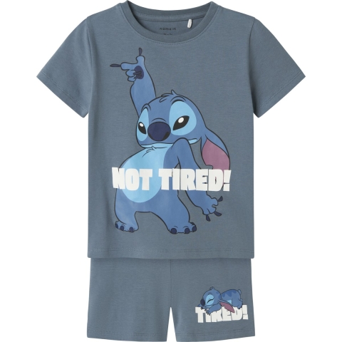 Name It Pyjama set - 2-delig - NmmArush - Stitch - Blue Mirage - Name It - 4 jaar (104) - Pyjama - Tweedelig
