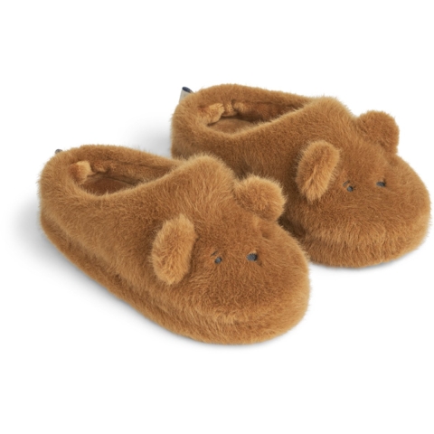 Liewood Pantoffels - Aviaja Bear - Golden Caramel - Liewood - 26/27 - Pantoffels