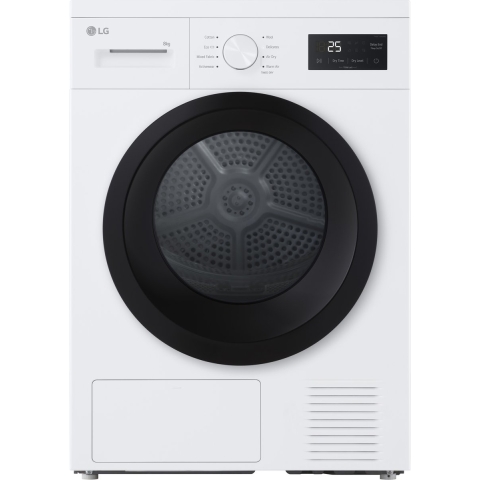 LG RHA1008NWK - Warmtepompdroger - 8 kg - Wit