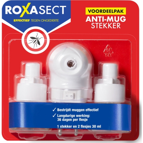 12x Roxasect Anti Mugstekker + 2 navullingen