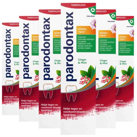 6x Parodontax Tandpasta Herbal Twist 75 ml