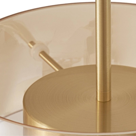 Lucande - Martis LED hanglamp, amber, dimbaar, 3-lamps