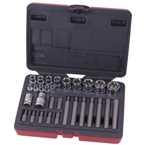 Torxdoppenset 1/4"3/8"1/2"