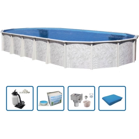 Interline  Zwembad Diana Ovaal 8,50 x 4,90 m Basis Pakket - Interline