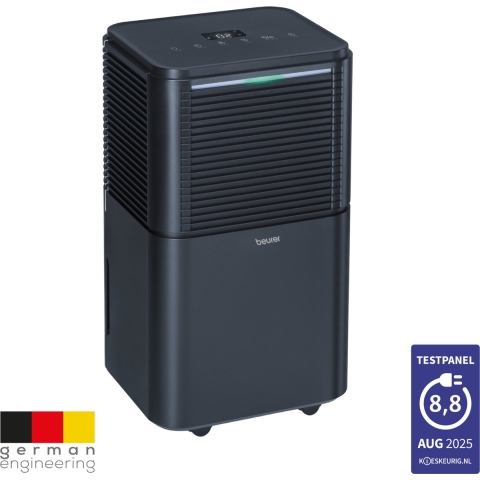 Beurer LE 150 - Luchtontvochtiger - 12L/24u - Voor Ruimtes tot 30 m² - Nachtmodus - Zwart