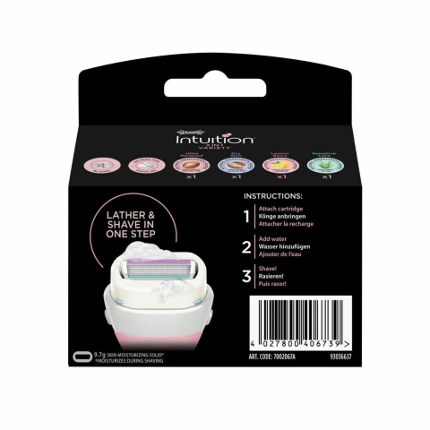 3x Wilkinson Intuition 2 in 1 Navulmesjes Variety 4 stuks