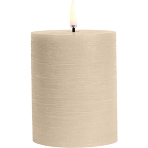 Uyuni Lighting - PILLAR LED-kaars, beige, hoogte 10 cm, was