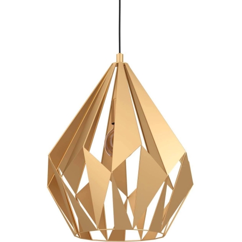 EGLO Carlton - Hanglamp - E27 -Ø 38,5 cm - Hoogte verstelbaar - Goud