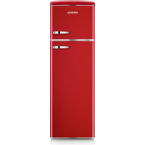 Severin RKG 8983 - Retro Koelvriescombinatie - 206 liter - Rood - Energieklasse D