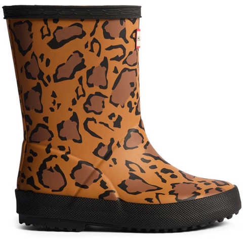 Hunter Regenlaarzen - Kids First leopardprint - Rich Tan/Zadel - Hunter - 21 - Regenlaarzen