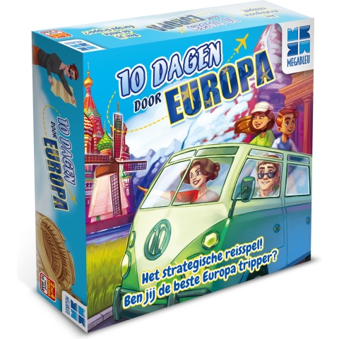 10 Dagen door Europa– Educatief Bordspel van Megableu