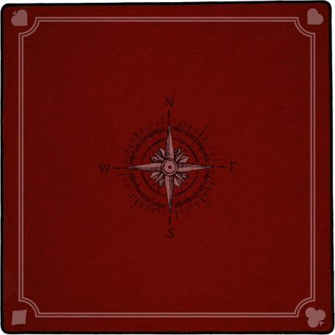 Rode speelmat - Red Playmat (50x50cm)