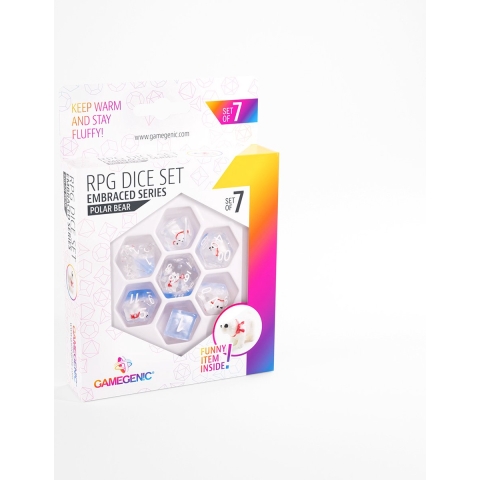 RPG Dice Set: Polar Bear (Embraced Series)
