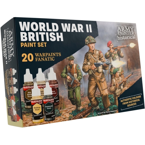 WWII British Warpaints– Set met 20 kleuren voor historische Britse uniformen (18 ml) - The Army Painter