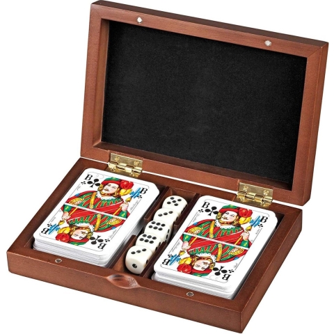 Rommé Speelkaarten en Dobbelstenen