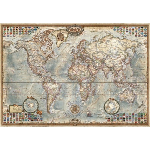 Historical World Map - Puzzel (8000)