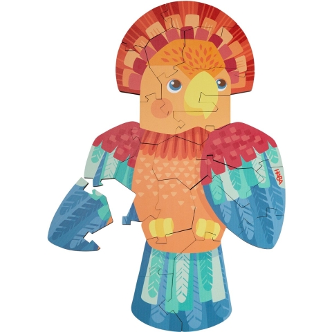 Houten Puzzel 2-in-1 Papegaai (4+)– Educatieve Houten Puzzel van HABA