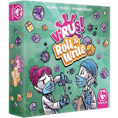 Virus! Roll&Write– Strategisch Dobbelspel van Tranjis Games
