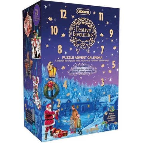 Adventskalender met legpuzzels: Festive Favourites