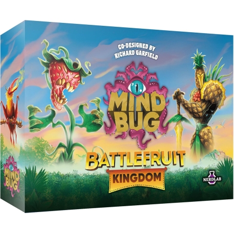 Mindbug– Battlefruit Kingdom – Engelstalig twee speler kaartspel van Nerdlab Games