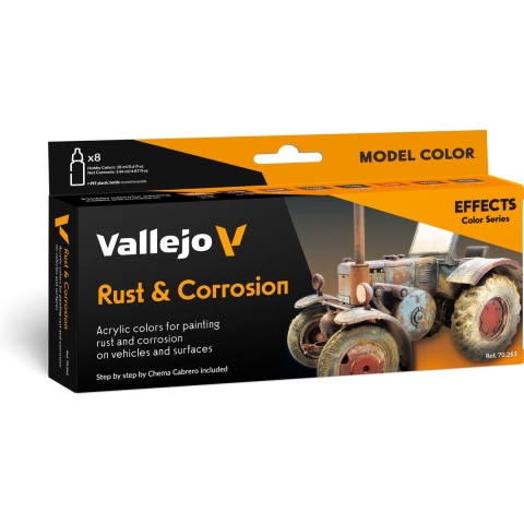 Vallejo Rust&Corrosion Set (70.262)– Effectverf voor roest&corrosie
