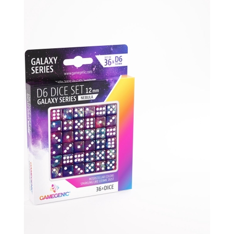 Dobbelstenen Galaxy Series Nebula - D6 - 12mm - 36 stuks