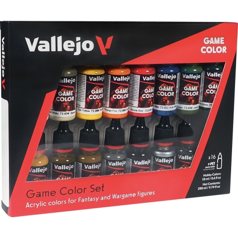 Vallejo Game Color Introduction Set | Acrylverf voor miniaturen– 16 kleuren