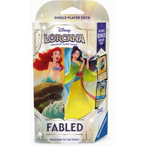 Disney Lorcana TCG– Fabled Starter Deck Ariel&Mulan | Ravensburger (Engelse versie)