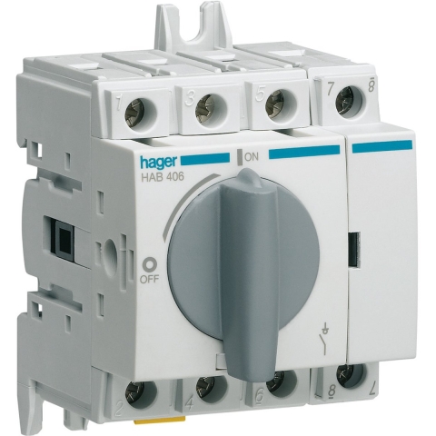 Hager HAB406 Lastscheider 4-polig 63 A 415 V