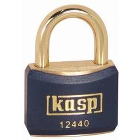 Kasp K12440BLUA1 Hangslot 40 mm Gelijksluitend Goud-geel Sleutelslot