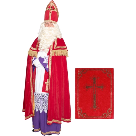 Compleet Sinterklaas kostuum inclusief boek One size -