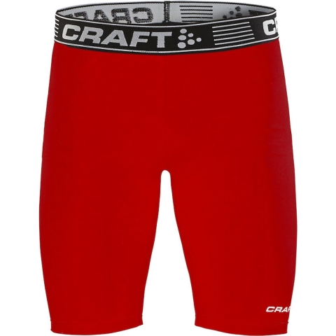 Craft 1906858 Pro Control Compression Short Tights Unisex - Bright Red - S