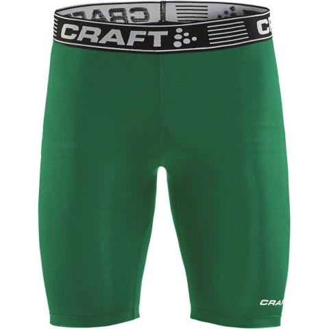 Craft 1906858 Pro Control Compression Short Tights Unisex - Team Green - XL