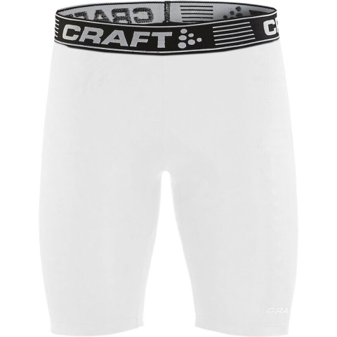 Craft 1906858 Pro Control Compression Short Tights Unisex - White - XS