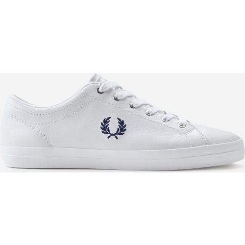 Fred Perry Baseline Leren Witte Sneakers Voor Heren