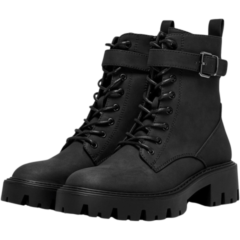 ONLY Betty-8 Polyurethaan Dames Zwarte Laarzen