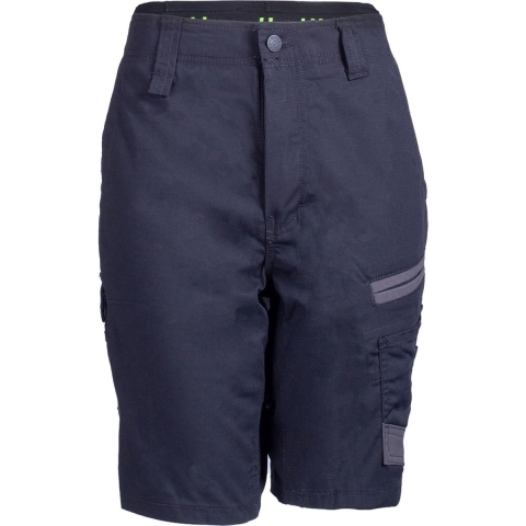 Hard Yakka Raptor Actieve Katoenen Vrouwen Zwarte Knie-lange Shorts