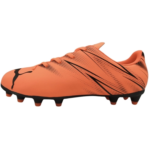 Boy's Puma Juniors Attacanto FG/AG Football Boots in Red